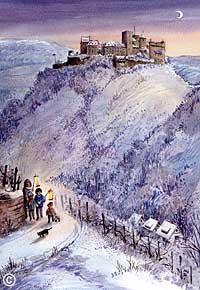Nr. 4021, Oberwesel am Rhein, Schnburg mit Engehller Tal